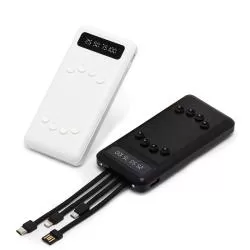 Carregador Power Bank 10.000mAh com Lanterna e Multissaídas